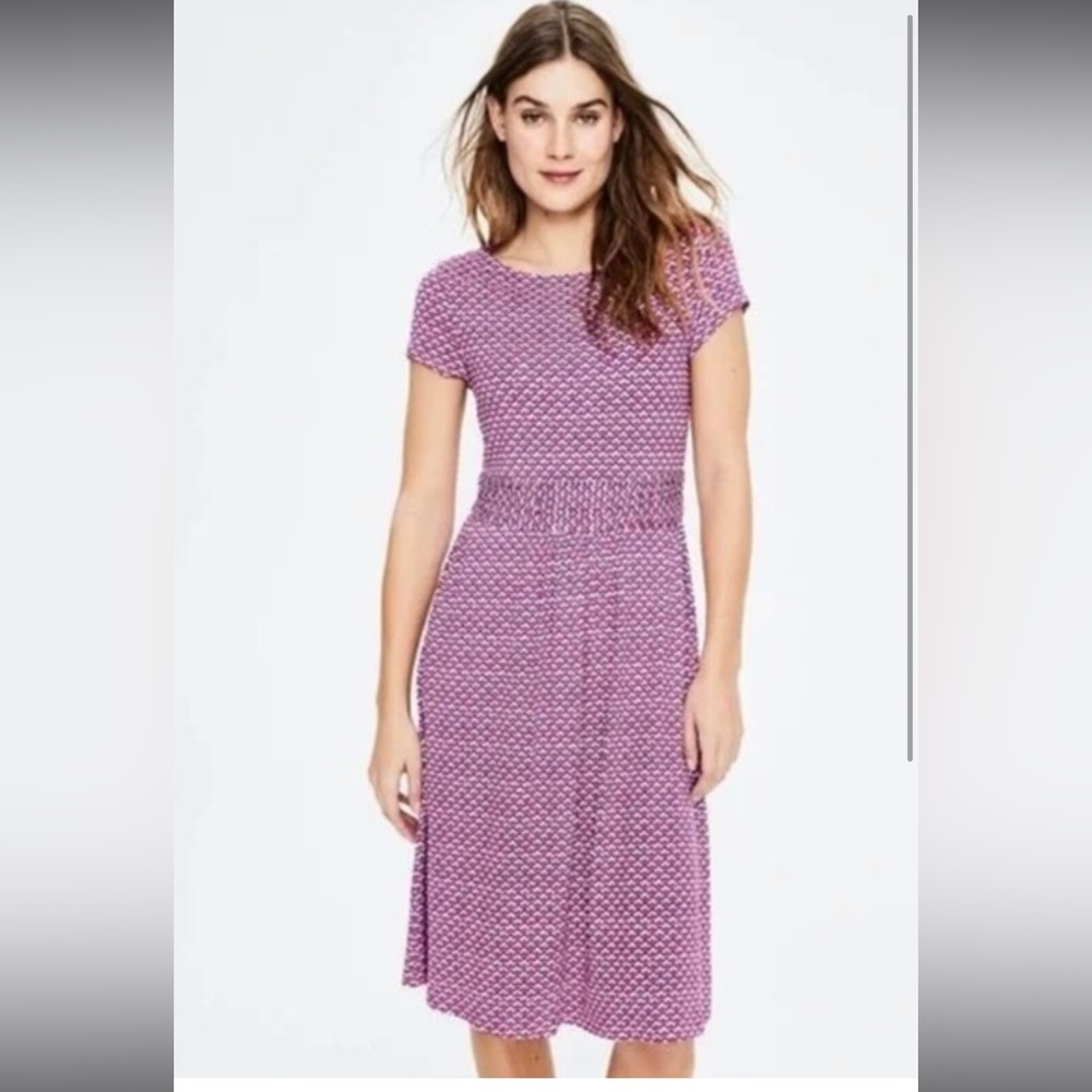 Boden Amelie Strawberry Split Jersey Dress size 8P